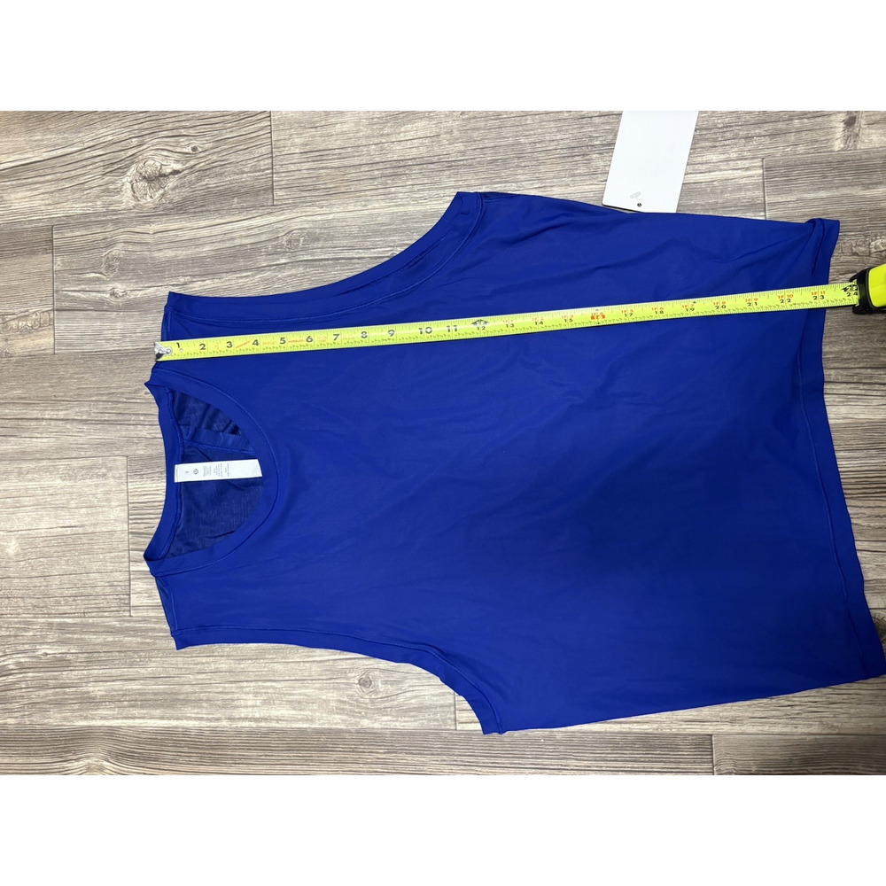 Lululemon In the Open Tank Larkspur Blue Open Back Athletic Top Womens M NWT - Picture 8 of 8